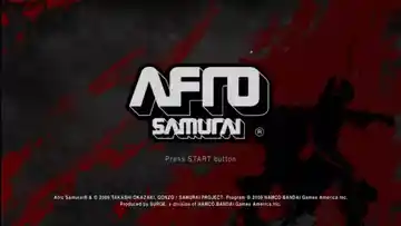 Afro Samurai (USA) (v1.01) (Disc) (Update) screen shot title